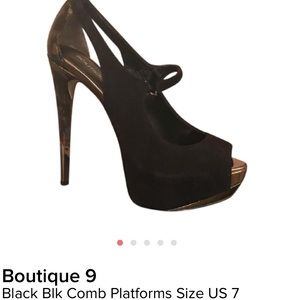 Boutique 9 new combo heels .